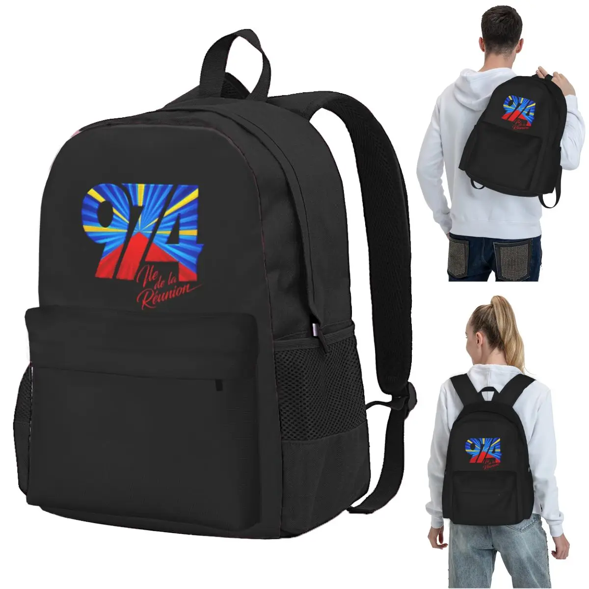 974 Reunion Island Flag Backpack Student BookBag Kids School Bag Laptop Shoulder Bags for Boys Girls
974 Reunion Island Flag Backpack Student BookBag Kids School Bag Laptop Shoulder Bags for Boys Girls