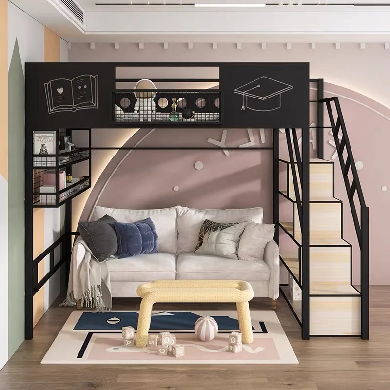 Wrought iron elevated bed Multifunctional loft bed Simple small apartment Go to bed Under table Dormitory children's iron frame
Wrought iron elevated bed Multifunctional loft bed Simple small apartment Go to bed Under table Dormitory children's iron frame