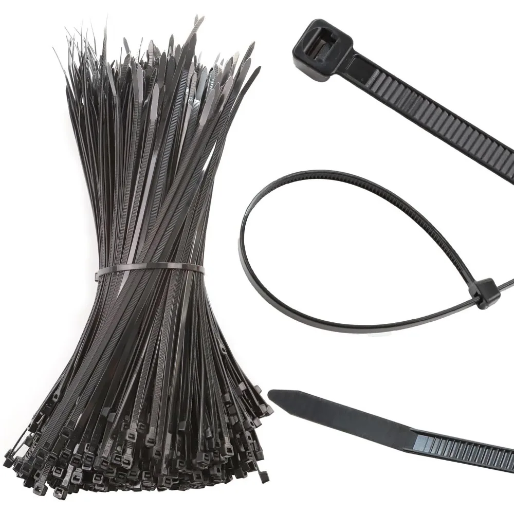 Zipper Cable Ties 12" (1000 Pack) Black Tensile Strength UV Resistant Cable Double-Sided Toothed Heavy Duty Cable Self-Locking
Zipper Cable Ties 12" (1000 Pack) Black Tensile Strength UV Resistant Cable Double-Sided Toothed Heavy Duty Cable Self-Locking