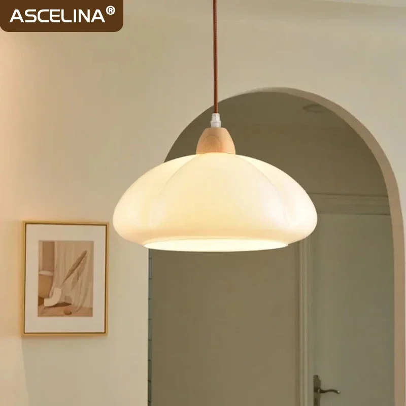 Modern Pumpkin Pendant Lights Creative Glass Hanging Lamp for Living Dining Room Bedroom Study Orange/Cream/White Decor Lighting
Modern Pumpkin Pendant Lights Creative Glass Hanging Lamp for Living Dining Room Bedroom Study Orange/Cream/White Decor Lighting