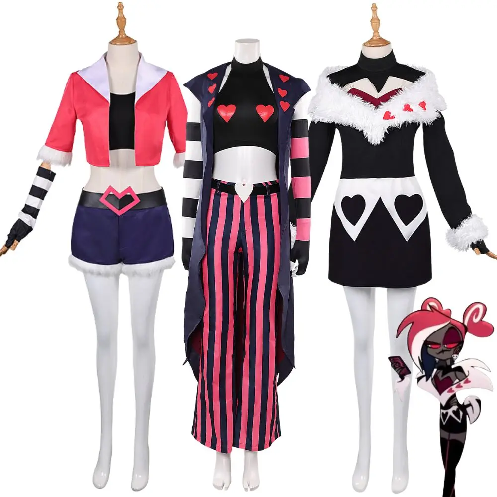 Hazbin Velvette Cosplay Costume Disguise for Adult Women Girls Clothing Dresses Roleplay Outfits Halloween Carnival Party Suit
Hazbin Velvette Cosplay Costume Disguise for Adult Women Girls Clothing Dresses Roleplay Outfits Halloween Carnival Party Suit