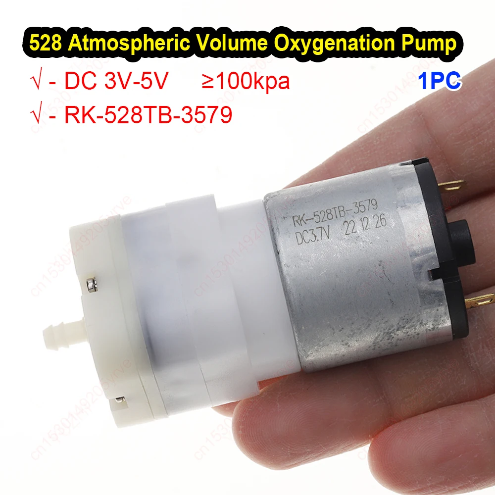Мини-воздушный насос 528, 3.7В/5В, 8 л/мин, высокопроизводительный кислородный насос с одним выходом, давление воздуха ≥100 кПа
Мини-воздушный насос 528, 3.7В/5В, 8 л/мин, высокопроизводительный кислородный насос с одним выходом, давление воздуха ≥100 кПа