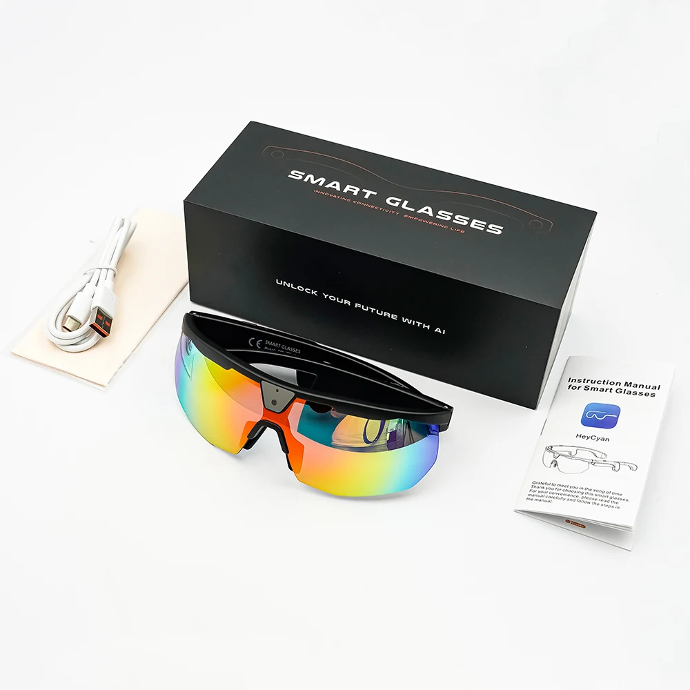 US stock SNT STRIDE sports cycling smart glasses 8MP camera anti-shake sunglasses, video recording WiFi transmission smart glasses
US stock SNT STRIDE sports cycling smart glasses 8MP camera anti-shake sunglasses, video recording WiFi transmission smart glasses