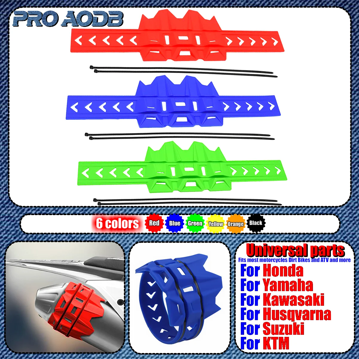 Motocross Universal Exhaust Protection Cover Motorcycle Exhaust Muffler Silencer Protector Guard For KTM SX EXC Dirt Pit Bike
Motocross Universal Exhaust Protection Cover Motorcycle Exhaust Muffler Silencer Protector Guard For KTM SX EXC Dirt Pit Bike