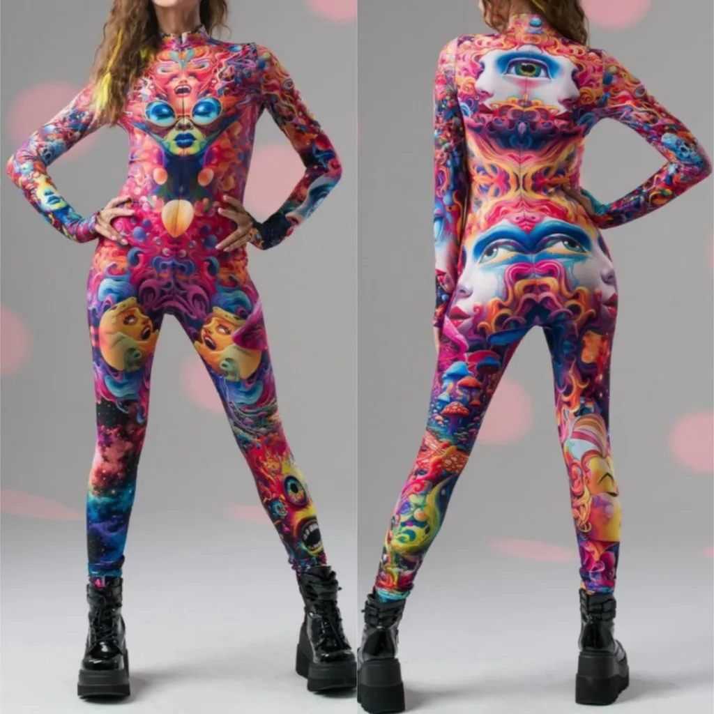 Adults Horrible Funny Women Face Eyes 3D Digital Printing Halloween Cosplay Costumes Carnival Dance Party Dress Up Outfit
Adults Horrible Funny Women Face Eyes 3D Digital Printing Halloween Cosplay Costumes Carnival Dance Party Dress Up Outfit