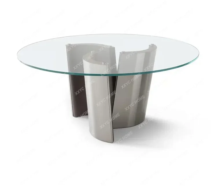 Q minimalist tempered glass round dining table living room home creative round tea table
Q minimalist tempered glass round dining table living room home creative round tea table
