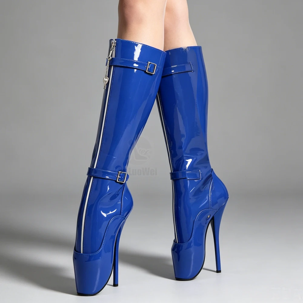 7 Inch High Heel Knee High Ballet Boots Lock Zip Big Size36-46
7 Inch High Heel Knee High Ballet Boots Lock Zip Big Size36-46