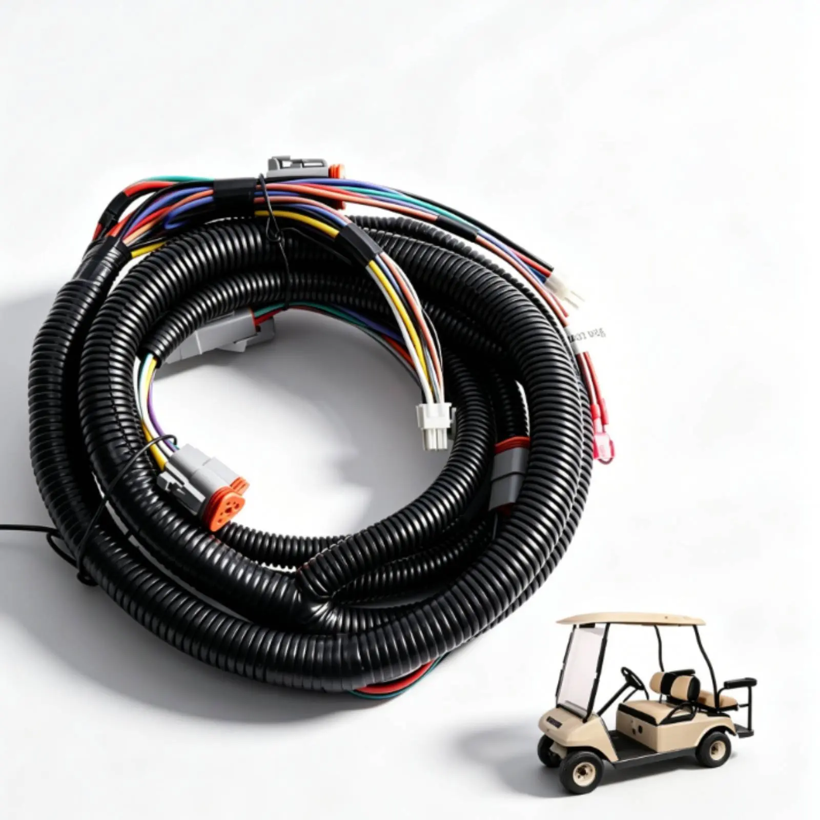 DS Golf Vehicle Wiring Harness Heavy Duty 48V Golf Vehicle Harness Vehicle Accessory Copper Core Protected Cable Sleeve
DS Golf Vehicle Wiring Harness Heavy Duty 48V Golf Vehicle Harness Vehicle Accessory Copper Core Protected Cable Sleeve