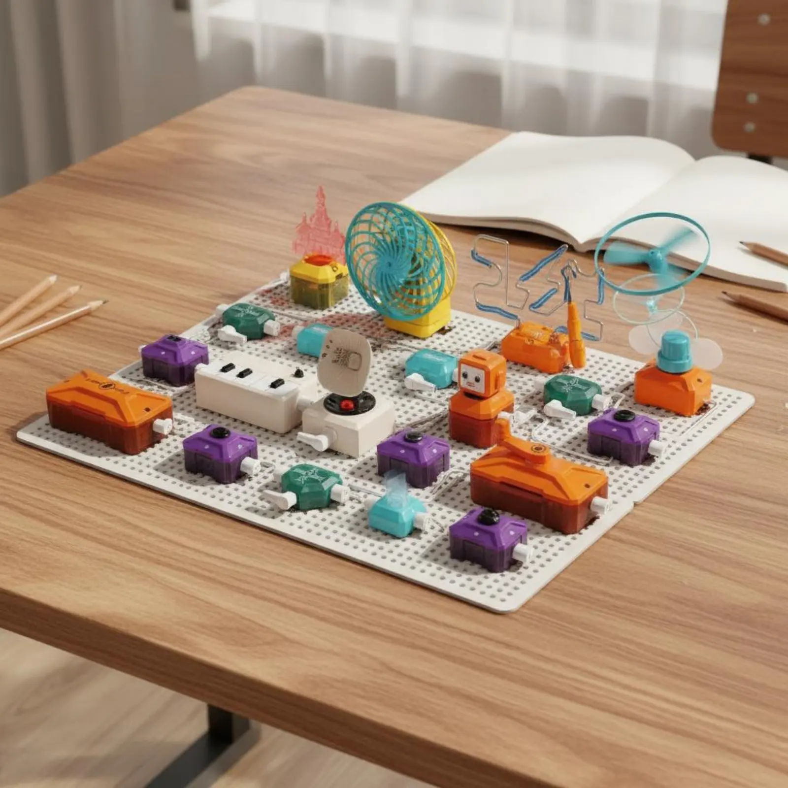 Electronic Building Blocks Safe Science Circuit Kit Electric Science Circuit Kit LED Lights Science Experiment Board
Electronic Building Blocks Safe Science Circuit Kit Electric Science Circuit Kit LED Lights Science Experiment Board