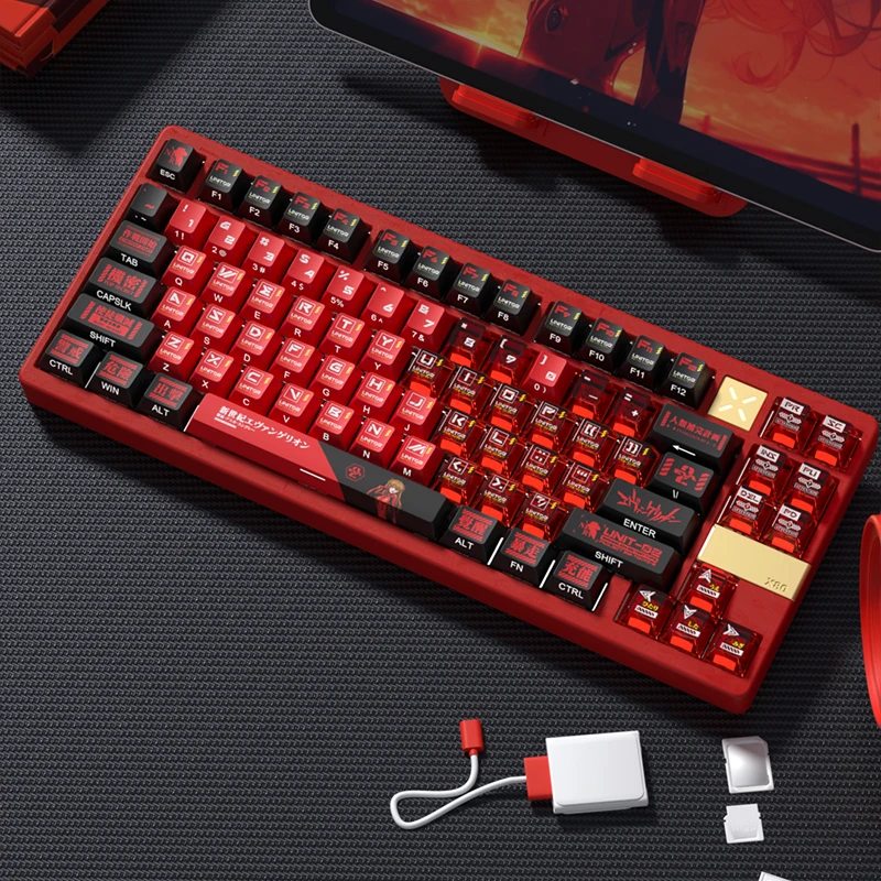 Anime Keycap Set Cherry Profile PBT+PC Five-sided Sublimation EVA Asuka Keycaps for Mechanical Keyboard Translucent Key Caps
Anime Keycap Set Cherry Profile PBT+PC Five-sided Sublimation EVA Asuka Keycaps for Mechanical Keyboard Translucent Key Caps