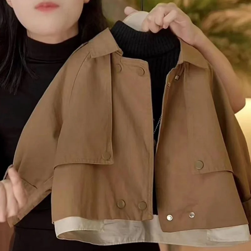Girls Windbreak Coat Overcoat Jacket Outerwear 2024 Simple Spring Autumn Cotton School Outdoor Teenagers Children's Clothing
Girls Windbreak Coat Overcoat Jacket Outerwear 2024 Simple Spring Autumn Cotton School Outdoor Teenagers Children's Clothing
