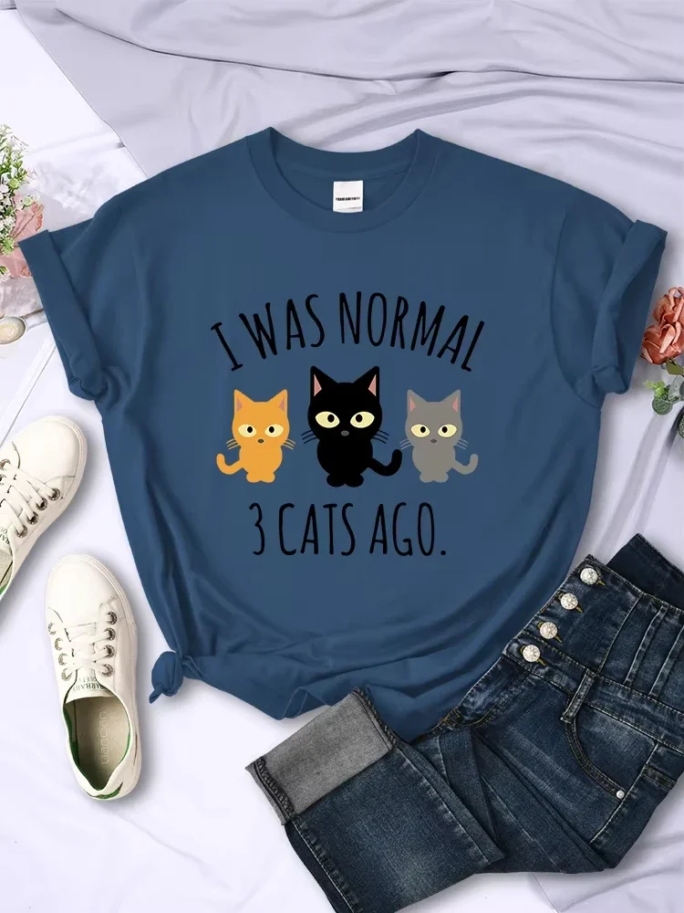 I Was Normal 3 Cats Ago Print T-shirts Female Casual Multicolor Tee Clothing Hip Hop Trendy Short Sleeve Summer O-Neck T Shirt
I Was Normal 3 Cats Ago Print T-shirts Female Casual Multicolor Tee Clothing Hip Hop Trendy Short Sleeve Summer O-Neck T Shirt