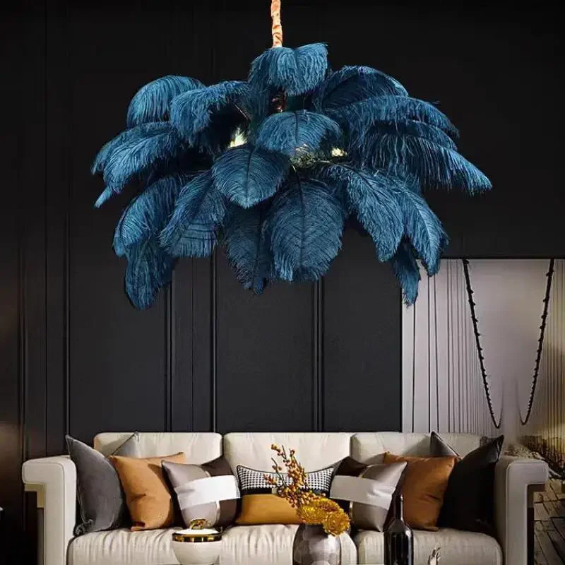 Ostrich Feather Lamp Led Pendant Lights Living Room Girl's Room Bedroom Indoor Lighting Chandelier Hanging Light Fixture
Ostrich Feather Lamp Led Pendant Lights Living Room Girl's Room Bedroom Indoor Lighting Chandelier Hanging Light Fixture