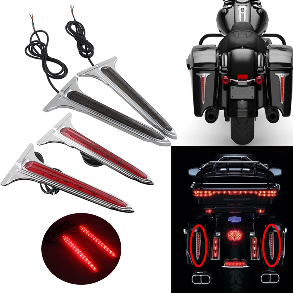 Motorcycle Accessories Chrome LED Rear Saddlebag Accents Light Smoke Lens Fit For Harley Touring Road King 1993-2013 ABS Plastic
Motorcycle Accessories Chrome LED Rear Saddlebag Accents Light Smoke Lens Fit For Harley Touring Road King 1993-2013 ABS Plastic