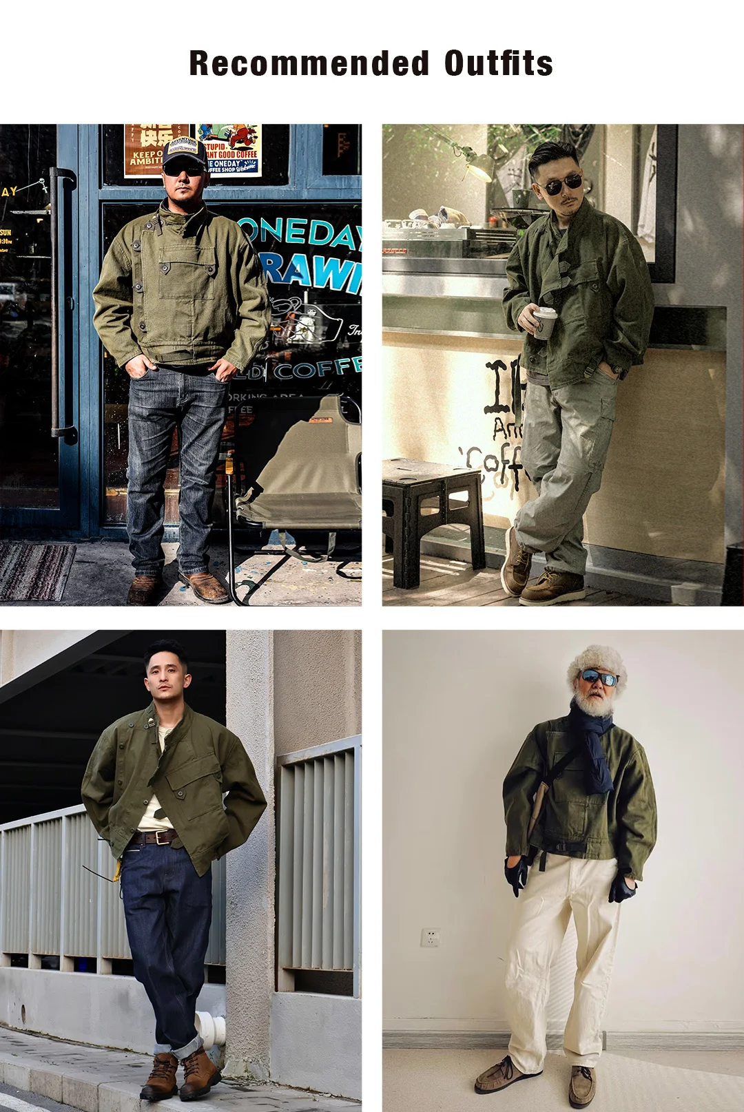 Maden Retro 16oz Canvas Swedish Motorcycle Green Jacket Pocket Bomber Jacket Casual Hunting Work Outwear for Men Spring and Fall 27 S10ec2f1bab38477baf1f542bee74464eM