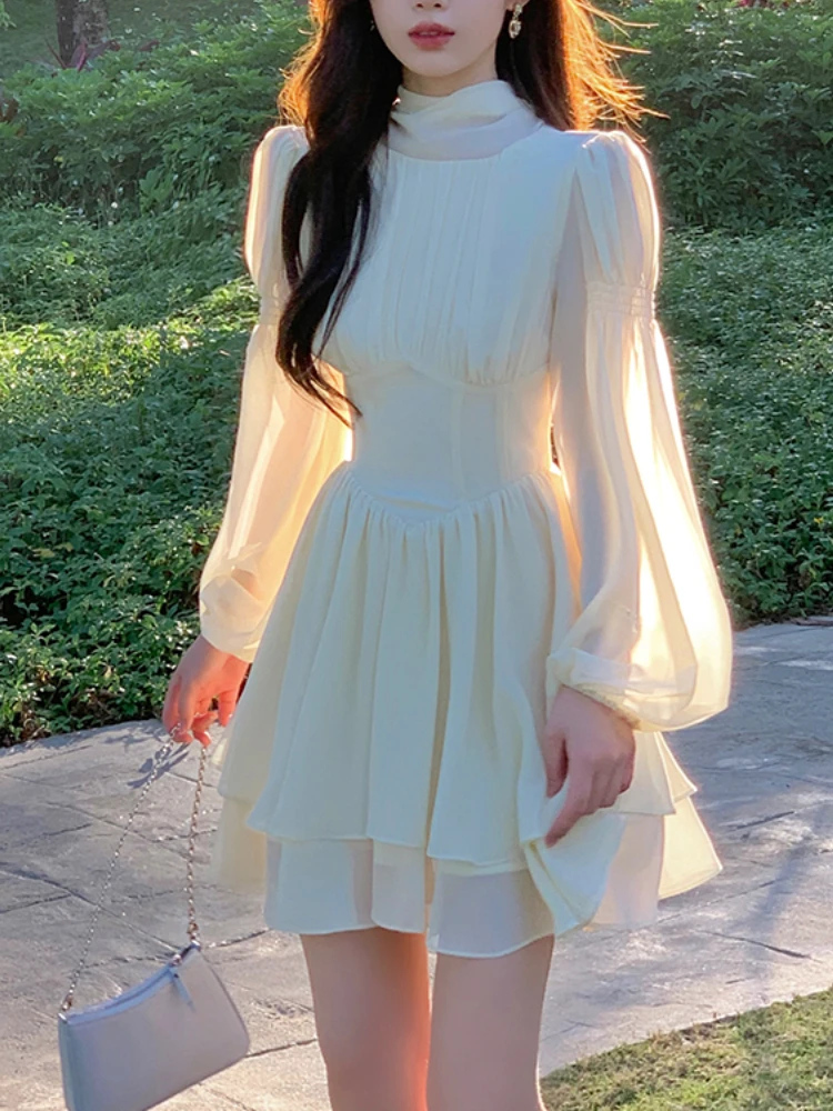Solid Elegant Chiffon Fairy Dress Women 2024 Summer Casual Puff Sleeve Party Dresses Female Fashion Korean Victorian Sweet Dress
Solid Elegant Chiffon Fairy Dress Women 2024 Summer Casual Puff Sleeve Party Dresses Female Fashion Korean Victorian Sweet Dress
