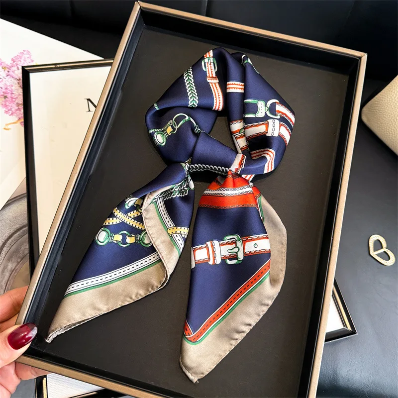 Luxury Silk Scarf Hijab Female Shawl Wraps Bandana Headband Handkerchief Accesories Foulards Femme Designer Hair Bands
Luxury Silk Scarf Hijab Female Shawl Wraps Bandana Headband Handkerchief Accesories Foulards Femme Designer Hair Bands