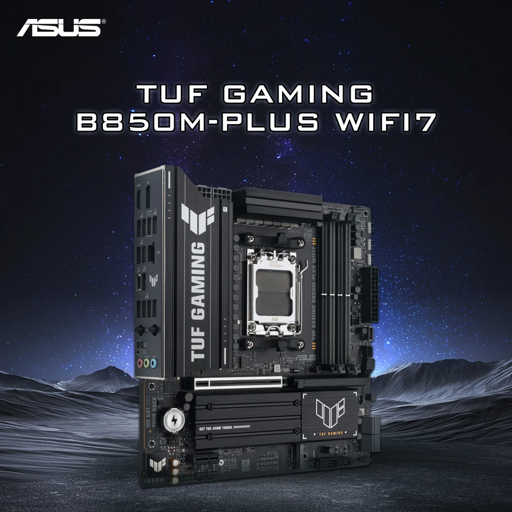 Asus TUF Gaming B850M-Plus WIFI7 DDR5 256GB Compatible with 9000/8000/7000 series Support PCIe 5.0 Adopting the AM5 architecture
Asus TUF Gaming B850M-Plus WIFI7 DDR5 256GB Compatible with 9000/8000/7000 series Support PCIe 5.0 Adopting the AM5 architecture