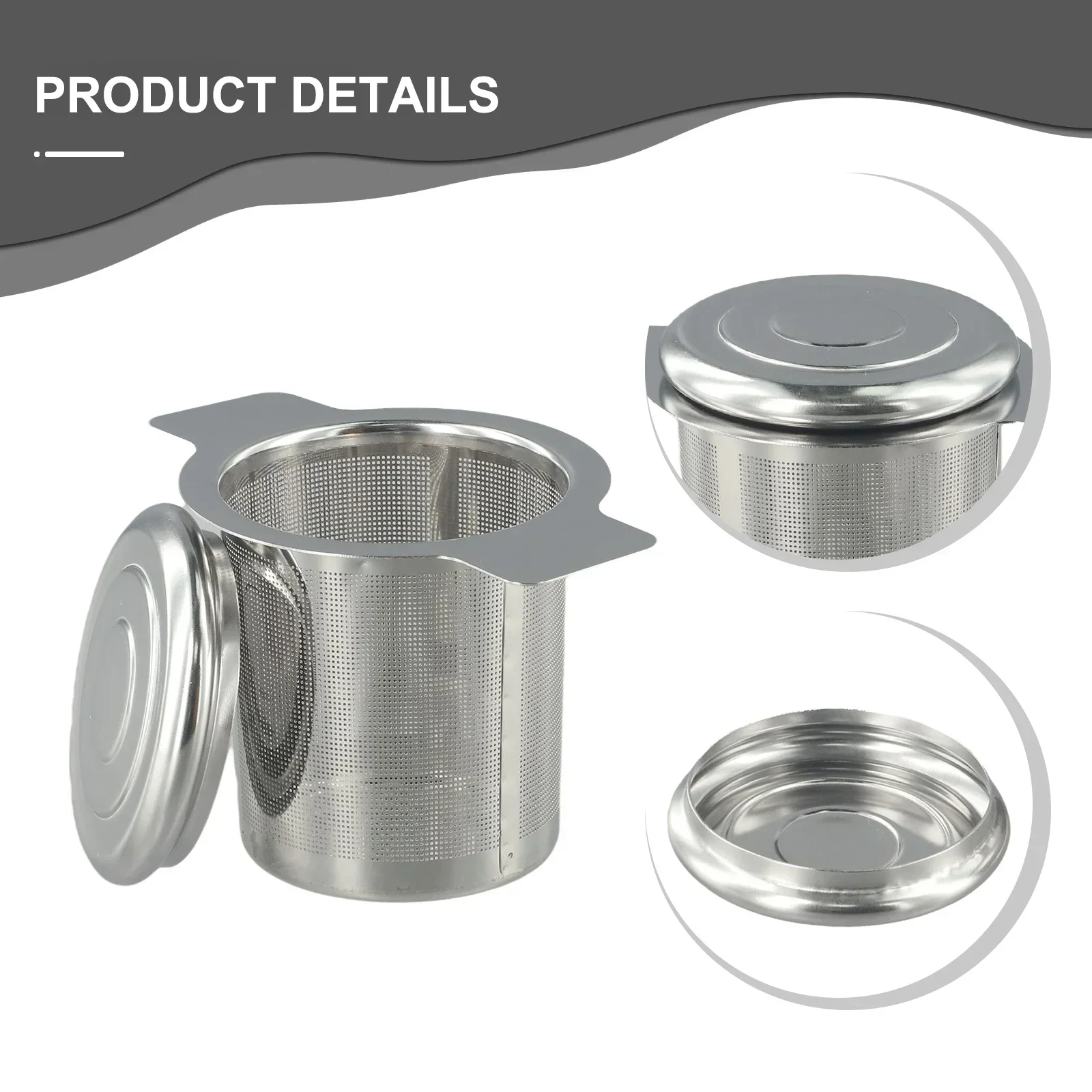 1pcs Stainless Steel Reusable Tea Infuser Tea Strainer Teapot Loose Tea Leaf Spice Tea Drain Filter With Lid Kitchen Accessory
1pcs Stainless Steel Reusable Tea Infuser Tea Strainer Teapot Loose Tea Leaf Spice Tea Drain Filter With Lid Kitchen Accessory