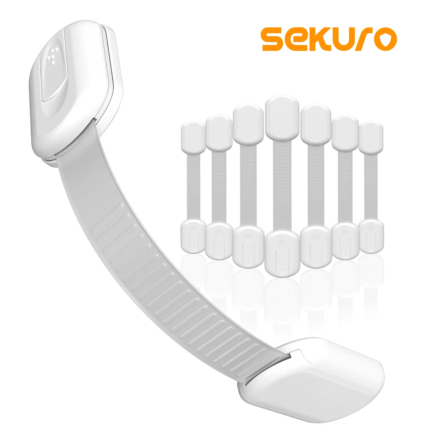 SEKURO 5-Pack Baby Locks Child Safety Cabinet Proofing Quick Easy 3M Adhesive Cabinet Drawer Door Latches No Screws Required
SEKURO 5-Pack Baby Locks Child Safety Cabinet Proofing Quick Easy 3M Adhesive Cabinet Drawer Door Latches No Screws Required