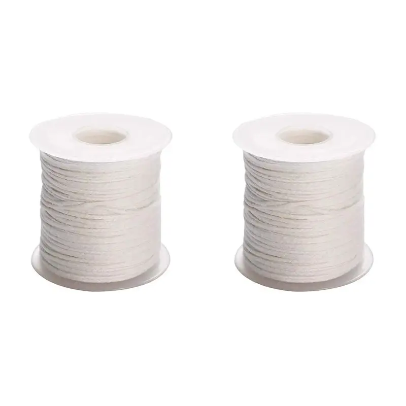 Feb.2 Roll 200Feet/61Meter White Candle Wick Cotton Candle Woven Wick For DIY Candle Making Material Smokeless Wax Core
Feb.2 Roll 200Feet/61Meter White Candle Wick Cotton Candle Woven Wick For DIY Candle Making Material Smokeless Wax Core