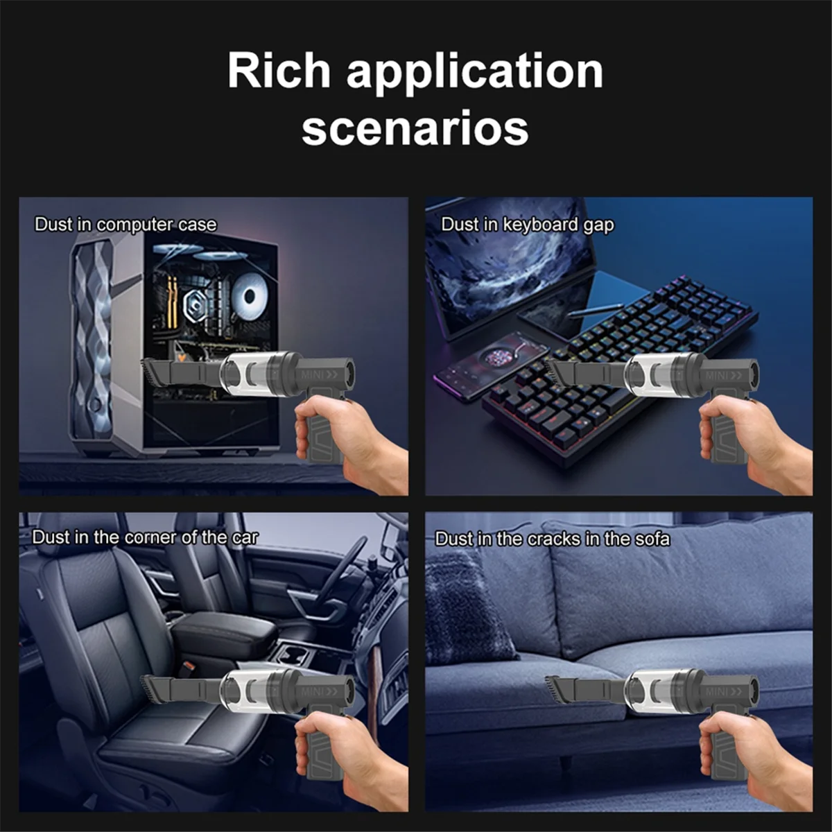 【Price-Drop】{Turbo Jet Fan 5 Outlet Nozzles Blowing Snow 130000RPM Charging Car Fan Electric Air Duster Cleaning Blower Tool B
【Price-Drop】{Turbo Jet Fan 5 Outlet Nozzles Blowing Snow 130000RPM Charging Car Fan Electric Air Duster Cleaning Blower Tool B