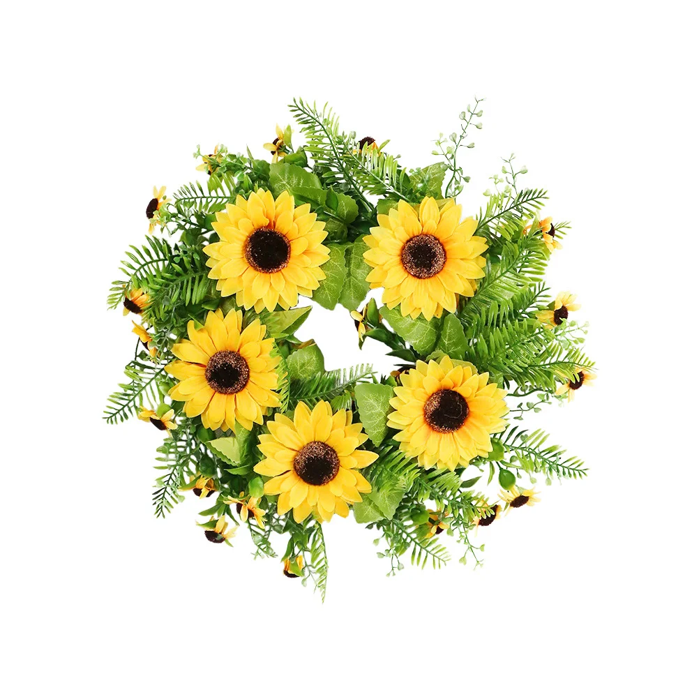 1Pcs High Quality Sunflower Wreath Wall Door Window Decorative Pendant Realistic Flower Adornment Sunflower Wreath
1Pcs High Quality Sunflower Wreath Wall Door Window Decorative Pendant Realistic Flower Adornment Sunflower Wreath