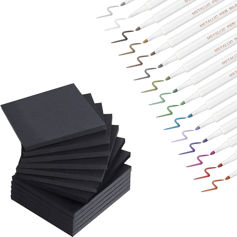 50 Sheets Black Sticky Notes Scrapes Stickers Note Pads Self-adhesives Paper Notepad School Stationery Office Supplies
50 Sheets Black Sticky Notes Scrapes Stickers Note Pads Self-adhesives Paper Notepad School Stationery Office Supplies