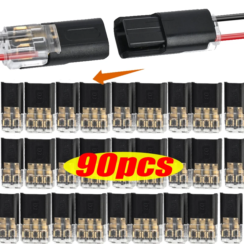 90pcs/Box Reliable Detachable Car Terminal Plug Universal No Strip Line Cable Interconnection Electric Wire Connector
90pcs/Box Reliable Detachable Car Terminal Plug Universal No Strip Line Cable Interconnection Electric Wire Connector