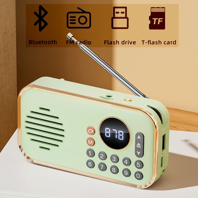 Mini Pocket FM Radio Portable Best Reception Radios Receiver Wirelress Hifi Sound Bluetooth Music Player Speaker TF Card USB MP3
Mini Pocket FM Radio Portable Best Reception Radios Receiver Wirelress Hifi Sound Bluetooth Music Player Speaker TF Card USB MP3