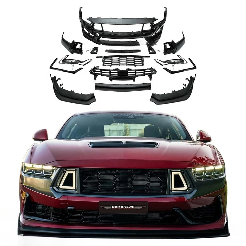 Для Ford Mustang | Комплект обвесов в стиле Dark Horse: передний бампер, светодиодные фары, вырезы под противотуманные фары
Для Ford Mustang | Комплект обвесов в стиле Dark Horse: передний бампер, светодиодные фары, вырезы под противотуманные фары