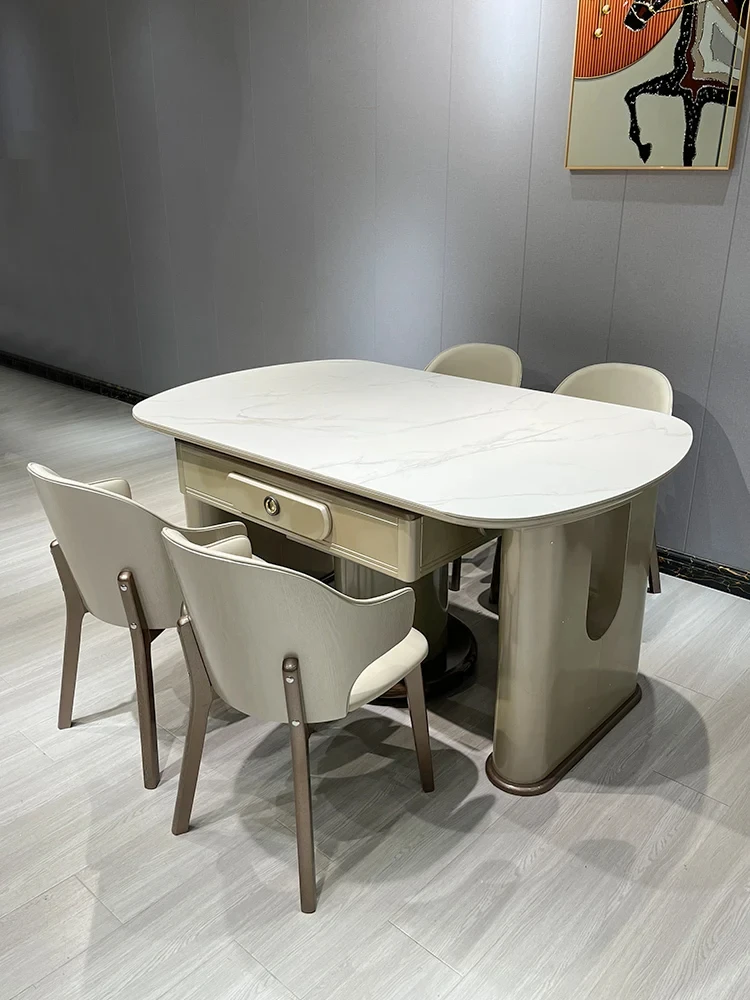 Light luxury solid wood mahjong machine automatic dining table dual-purpose electric mahjong table round table island
Light luxury solid wood mahjong machine automatic dining table dual-purpose electric mahjong table round table island