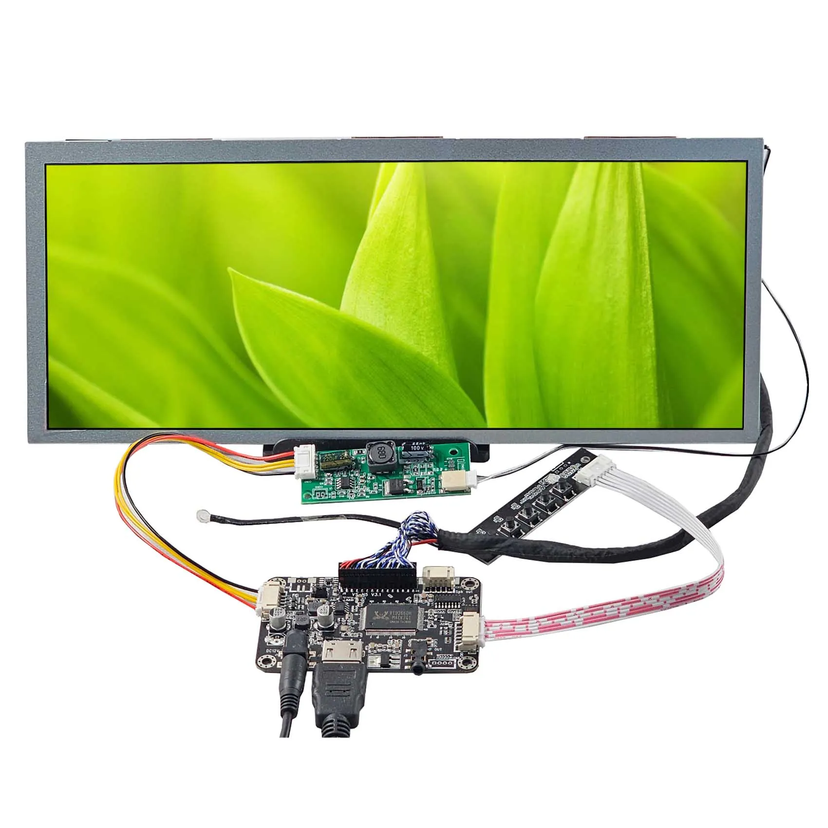 Hd-Mi Electronic Control Board Lcd Display Strips Ultra Thin Lcd Screen 12.3Inch 1920X720 Ips Lcd Screen For Diy Display
Hd-Mi Electronic Control Board Lcd Display Strips Ultra Thin Lcd Screen 12.3Inch 1920X720 Ips Lcd Screen For Diy Display