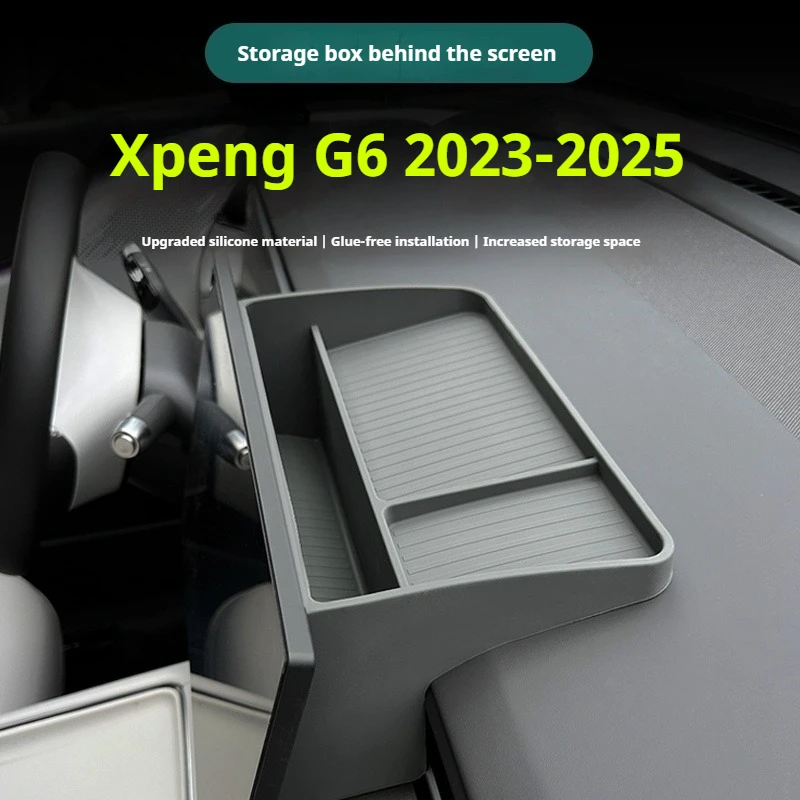 Подходит для Xpeng G6 2025 Xiaopeng G6, силиконовый неклейкий ящик для хранения за экраном, аксессуары для салона автомобиля
Подходит для Xpeng G6 2025 Xiaopeng G6, силиконовый неклейкий ящик для хранения за экраном, аксессуары для салона автомобиля