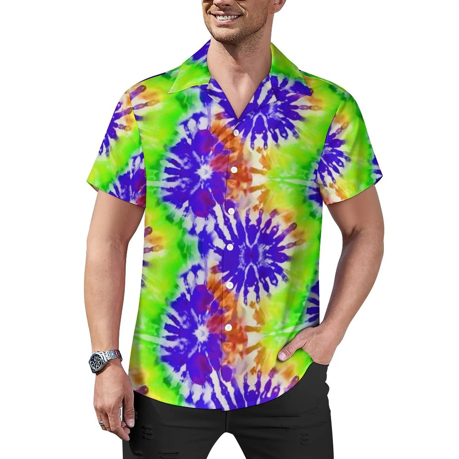 Men's Hawaiian Shirt, Tropical Short Sleeve Casual Beach Shirt, Summer Vacation Colorful Shirt S-4XL
Men's Hawaiian Shirt, Tropical Short Sleeve Casual Beach Shirt, Summer Vacation Colorful Shirt S-4XL