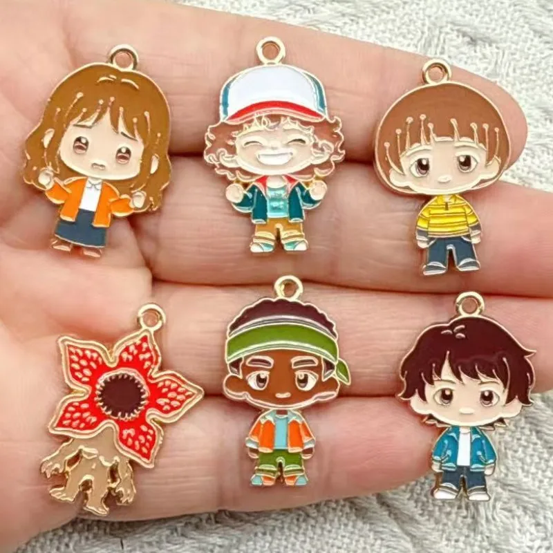 10pcs Strangers Things Decorations Cute Alloy Pendant Anime Figures Children's DIY Creative Fashion Jewelry Accessories Gift
10pcs Strangers Things Decorations Cute Alloy Pendant Anime Figures Children's DIY Creative Fashion Jewelry Accessories Gift