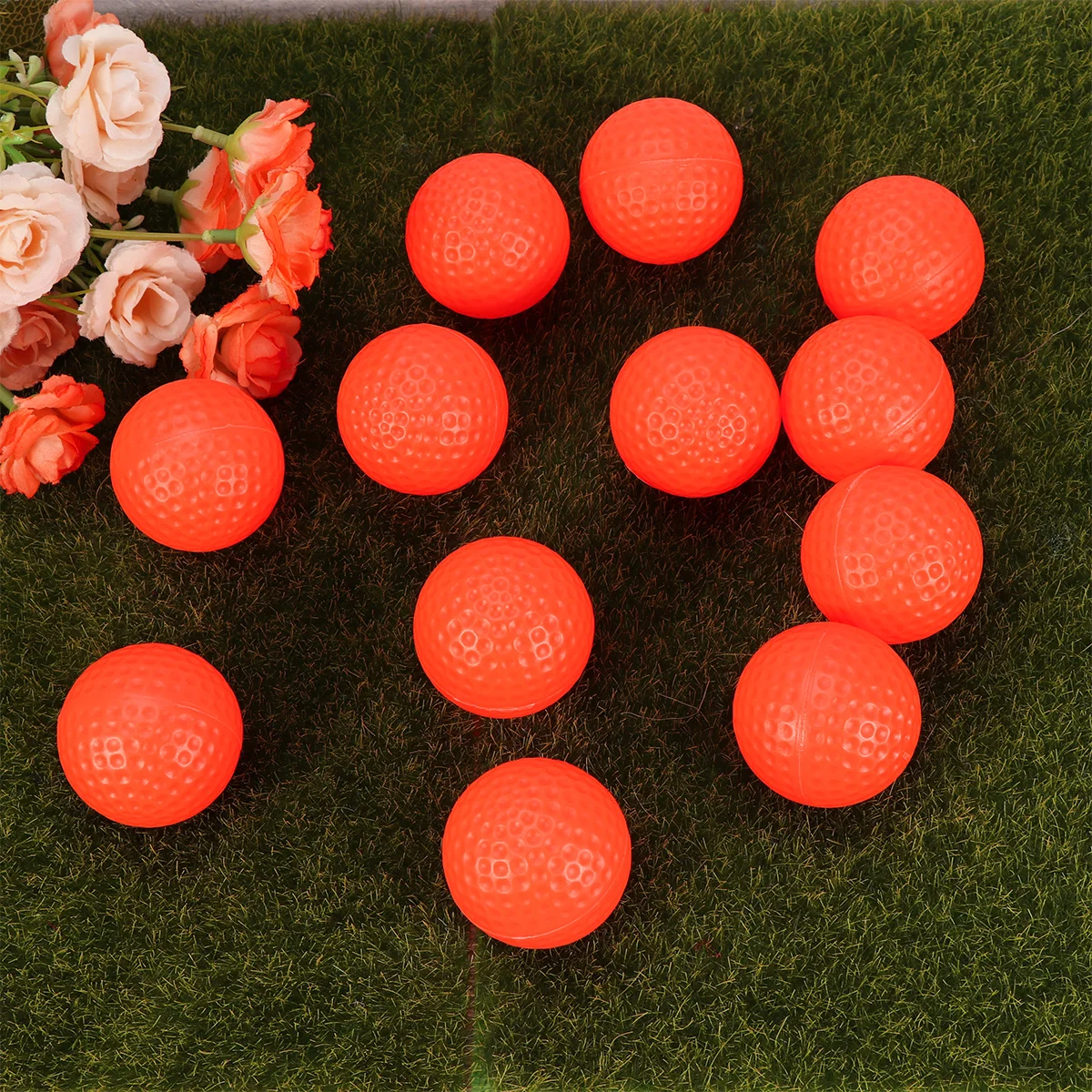 12pcs Golf Balls Lightweight Indoor Practice Bright Orange High Visibility Training Aids Exercise Field Durability
12pcs Golf Balls Lightweight Indoor Practice Bright Orange High Visibility Training Aids Exercise Field Durability