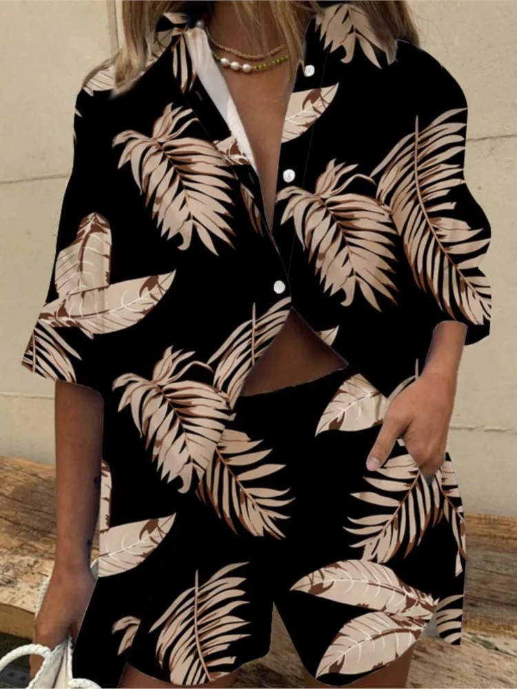 2 Piece Sets Women Outfit Two Piece Short Set Summer Casual Print Short Sleeve Fashion Loose Shirts Suit Outfites Pant Sets
2 Piece Sets Women Outfit Two Piece Short Set Summer Casual Print Short Sleeve Fashion Loose Shirts Suit Outfites Pant Sets