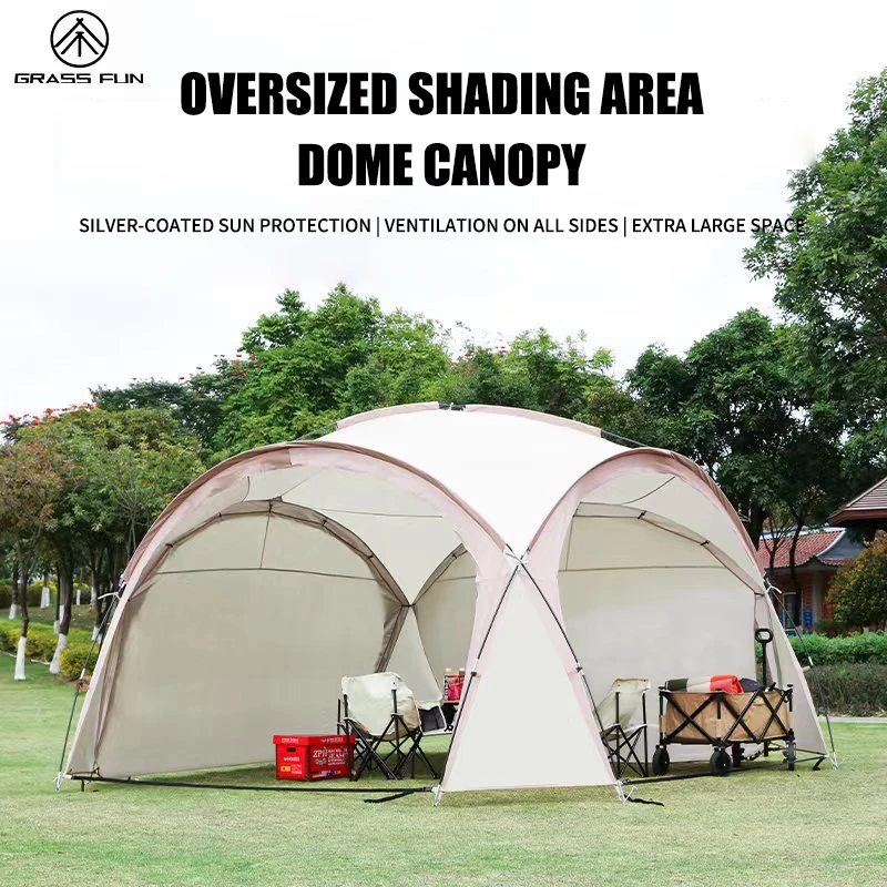 Outdoor Waterproof Yurt Dome Canopy Oversized Silver Coated UV Protection Camping Shelter Outdoor Sun Shade Camping Canopy Tent
Outdoor Waterproof Yurt Dome Canopy Oversized Silver Coated UV Protection Camping Shelter Outdoor Sun Shade Camping Canopy Tent