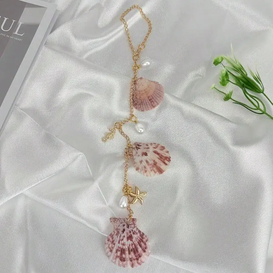 Seashell Car Hanging Charm For Rearview Mirror Boho Beach Pendant With Starfish And Pearl
Seashell Car Hanging Charm For Rearview Mirror Boho Beach Pendant With Starfish And Pearl