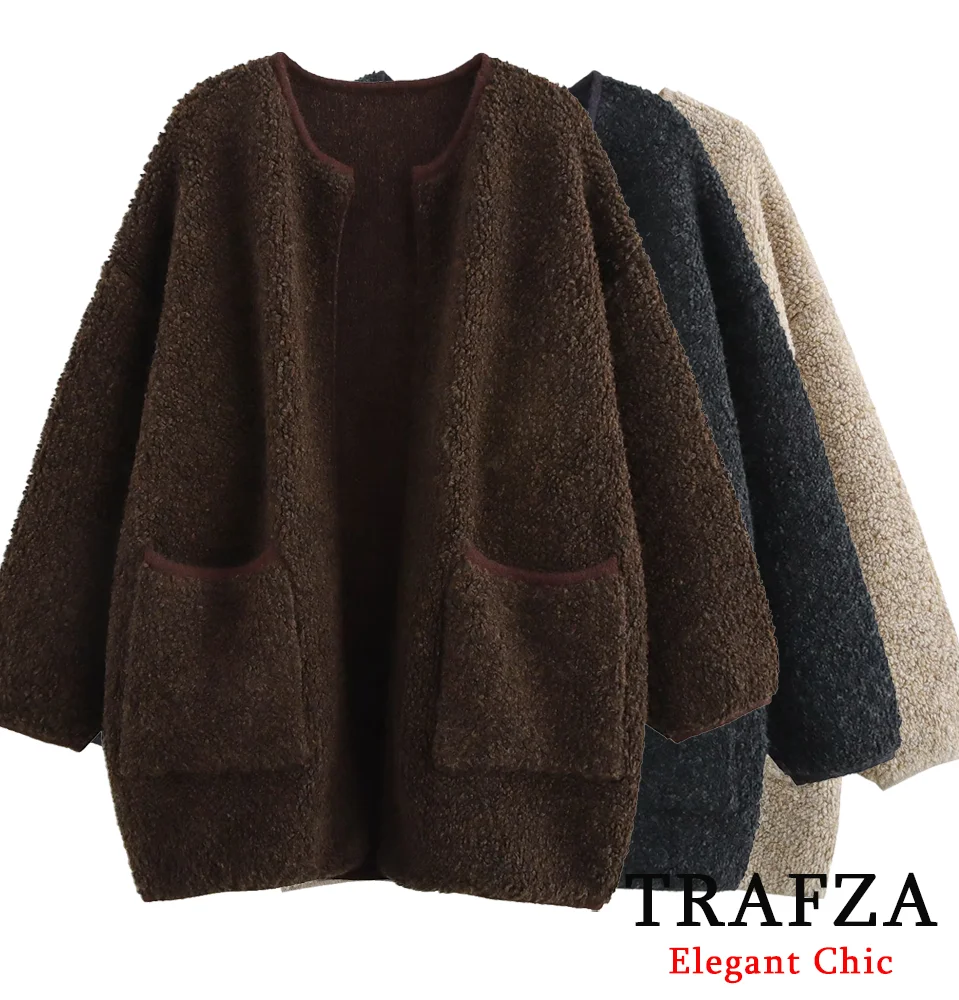 TRAFZA-Women Thick Loose Knit Cardigan Vintage Oversized Open Cardigan Coat New 2024 Fashion Fall Winter Vintage Casual Coat
TRAFZA-Women Thick Loose Knit Cardigan Vintage Oversized Open Cardigan Coat New 2024 Fashion Fall Winter Vintage Casual Coat
