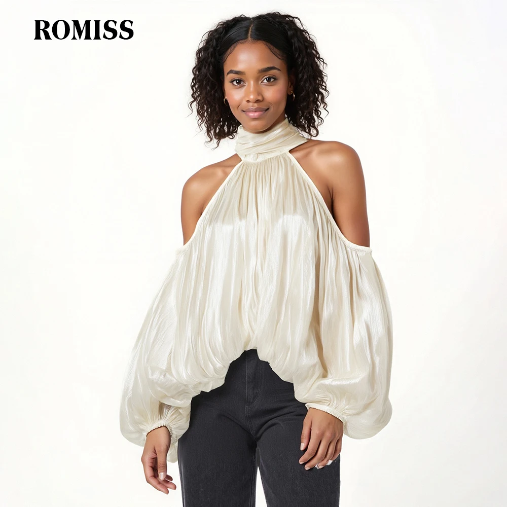 ROMISS Solid Loose Casual Blouses For Women O Neck Sleeveless Temperament Minimalist Shirts Female Fashion Style Clothes
ROMISS Solid Loose Casual Blouses For Women O Neck Sleeveless Temperament Minimalist Shirts Female Fashion Style Clothes