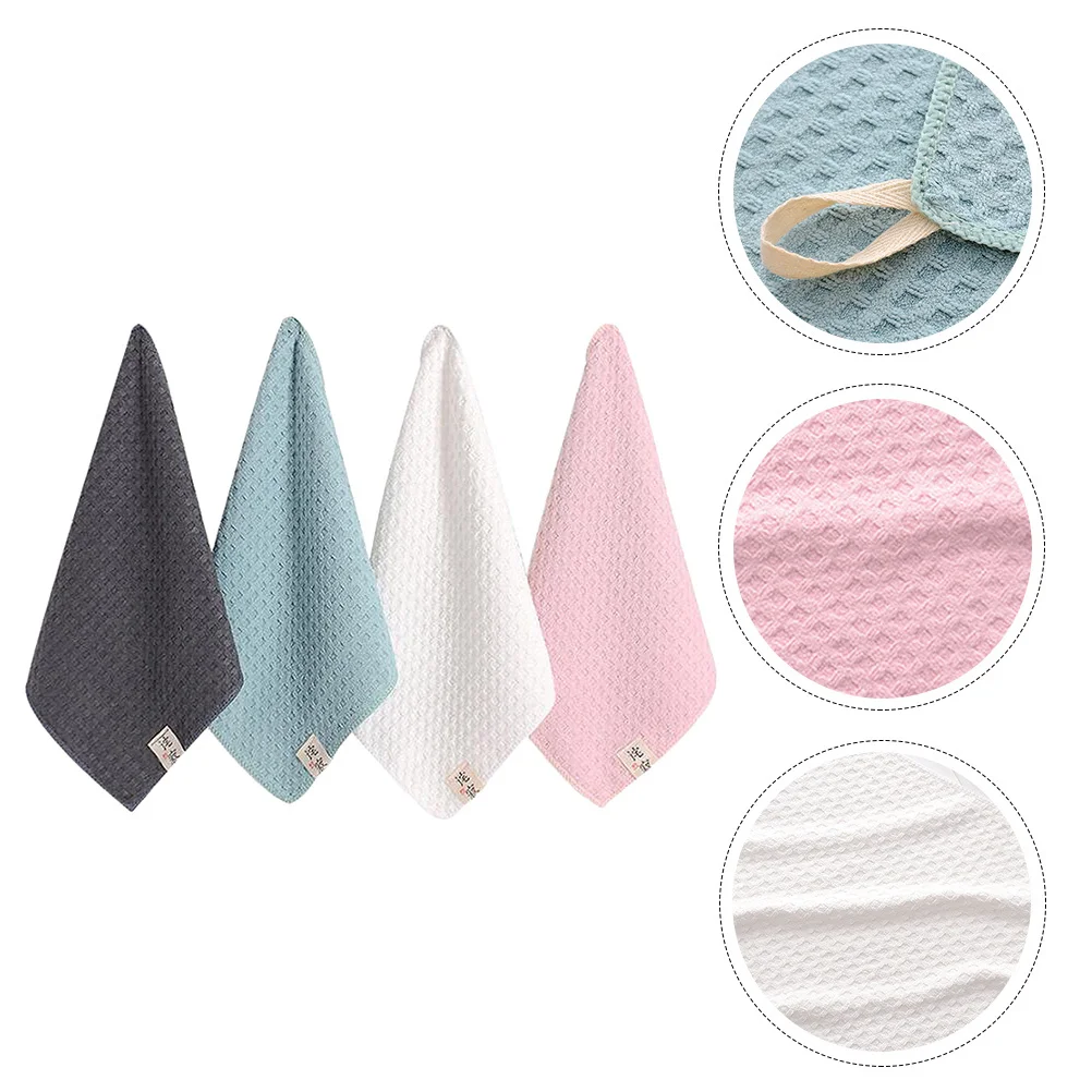 4Pcs Quick Dry Absorbent Square Towels Hanging Lanyard Multipurpose Shower Bath Soft Comfortable Portable Face Cloths
4Pcs Quick Dry Absorbent Square Towels Hanging Lanyard Multipurpose Shower Bath Soft Comfortable Portable Face Cloths