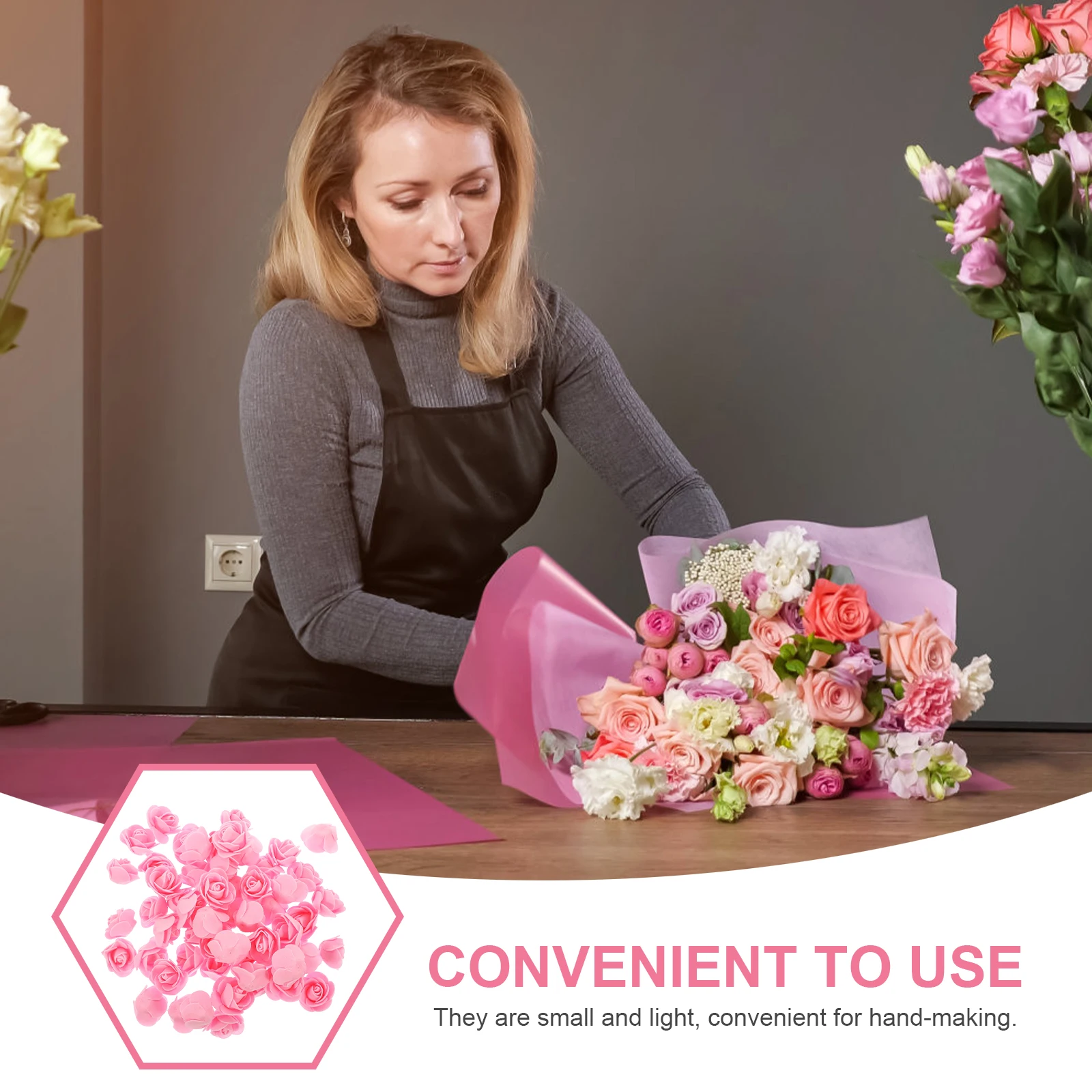 200Pcs Artificial Foam Rose Heads Lifelike Fake Flowers for Craft Making Floral Bouquet Wedding Decoration Faux Rose Head
200Pcs Artificial Foam Rose Heads Lifelike Fake Flowers for Craft Making Floral Bouquet Wedding Decoration Faux Rose Head