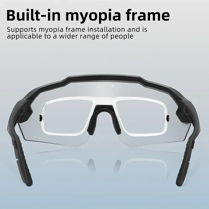 WEST BIKING Photochromic Cycling Sunglasses Anti-Fog Bike Goggles Rimless Windproof Sport UV400 Glasses TR90 Glasses Frame
WEST BIKING Photochromic Cycling Sunglasses Anti-Fog Bike Goggles Rimless Windproof Sport UV400 Glasses TR90 Glasses Frame