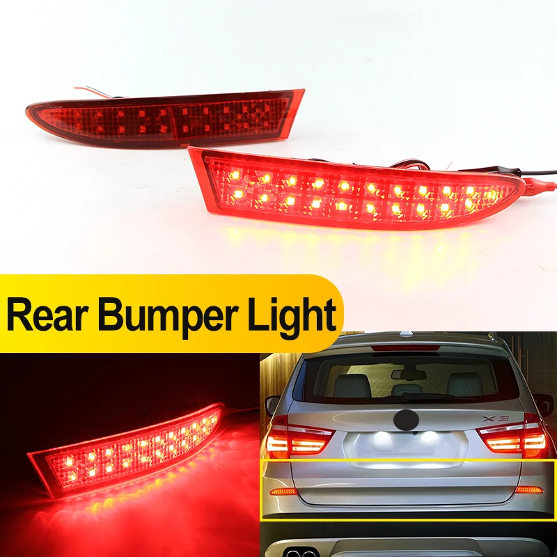 2PCS Led Rear Bumper Reflector Rear Brake Light For BMW F25 X3 Series 2014 2015 2016 2017 Rear Bumper Reflector Led Light
2PCS Led Rear Bumper Reflector Rear Brake Light For BMW F25 X3 Series 2014 2015 2016 2017 Rear Bumper Reflector Led Light