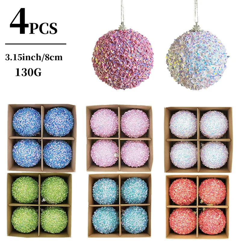 4 Pieces/Set of Diamond Sequins Glitter Christmas Balls Holiday Supplies Christmas Tree Pendants Gifts Giveaways Window Dressing
4 Pieces/Set of Diamond Sequins Glitter Christmas Balls Holiday Supplies Christmas Tree Pendants Gifts Giveaways Window Dressing