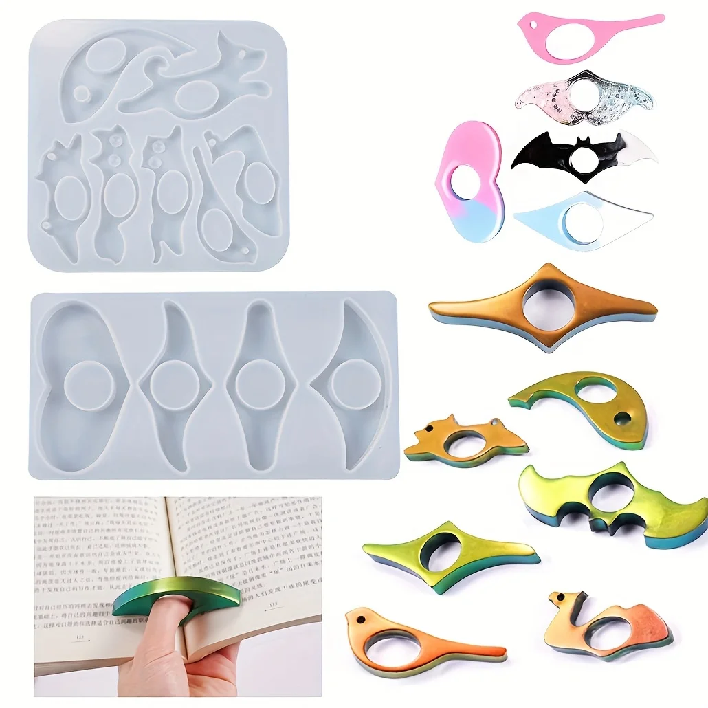 2Pcs Book Page Holder Crystal Epoxy Resin Mold Handmade Thumb Bookmark Silicone Mould Diy Crafts Reading Accessories Tool
2Pcs Book Page Holder Crystal Epoxy Resin Mold Handmade Thumb Bookmark Silicone Mould Diy Crafts Reading Accessories Tool