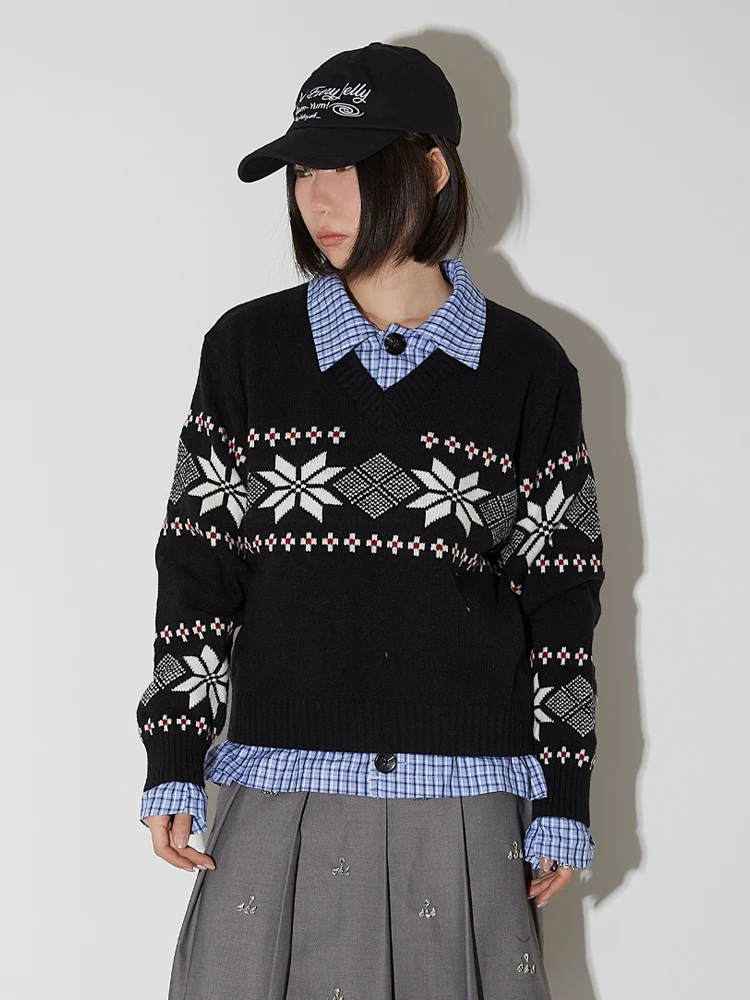 Женский трикотажный топ Bla Fair Isle с круглым вырезом, прямого кроя, с длинными рукавами, тонкий, для многослойных образов весна-осень
Женский трикотажный топ Bla Fair Isle с круглым вырезом, прямого кроя, с длинными рукавами, тонкий, для многослойных образов весна-осень