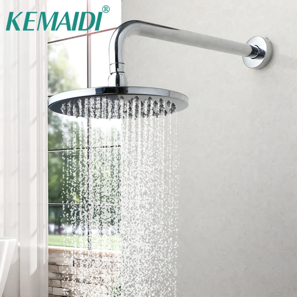 KEMAIDI Bathroom Shower Head Chrome Finished 8 Inch Rainfall Spray Shower Head Premium Quality Luxury Design Wall Mounted
KEMAIDI Bathroom Shower Head Chrome Finished 8 Inch Rainfall Spray Shower Head Premium Quality Luxury Design Wall Mounted